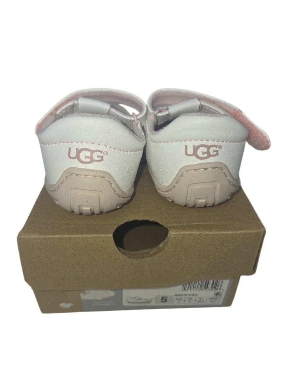 UGG Santore Toddler White Fisherman Sandal Size 5